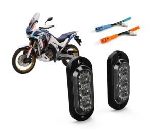 DENALI Plug-n-play Front T3 LED Turn Signals for Honda Africa Twin CRF1100L '20-'22 (Amber Run/Turn Only)