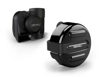 DEANLI SoundBomb™ V-Twin Dual-Tone Air Horn with Cover - Black Bracket