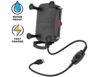 RAM Tough-Charge with X-Grip Tech Waterproof Wireless Charging Holder