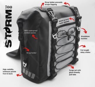 Desert Fox Storm 700 water & dust proof motorcycle soft saddle pannier bags